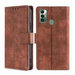 For Tecno Spark 7 Skin Feel Crocodile Texture Magnetic Clasp Horizontal Flip PU Leather Case with Holder & Card Slots & Wallet(Brown)