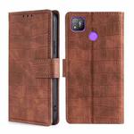 For Tecno Pop 4 Skin Feel Crocodile Texture Magnetic Clasp Horizontal Flip PU Leather Case with Holder & Card Slots & Wallet(Brown)