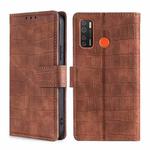 For Tecno Camon 15 / 15 Air Skin Feel Crocodile Texture Magnetic Clasp Horizontal Flip PU Leather Case with Holder & Card Slots & Wallet(Brown)