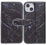 For iPhone 13 mini Horizontal Flip Leather Case with Holder (Black Marble)