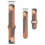 Morandi Series Contrast Color Silicone Watch Band For Apple Watch Series 8&7 41mm / SE 2&6&SE&5&4 40mm / 3&2&1 38mm(12)