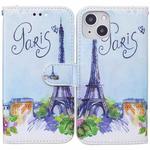 For iPhone 13 Horizontal Flip Leather Case with Holder & Card Slots & Photo Frame & Wallet(Tower)