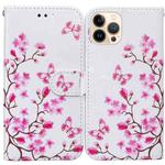 For iPhone 13 Pro Max Horizontal Flip Leather Case with Holder & Card Slots & Photo Frame & Wallet (Butterfly Love Flower)