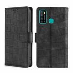 For Infinix Hot 9 / Note 7 Lite Skin Feel Crocodile Texture Magnetic Clasp Horizontal Flip PU Leather Case with Holder & Card Slots & Wallet(Black)