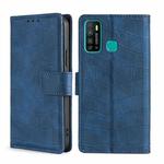 For Infinix Hot 9 / Note 7 Lite Skin Feel Crocodile Texture Magnetic Clasp Horizontal Flip PU Leather Case with Holder & Card Slots & Wallet(Blue)