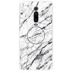 For Xiaomi Redmi K20 & K20 Pro Embossed Varnished Marble TPU Protective Case with Holder(White)