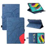 For Samsung Galaxy Tab S5e T720 Dual-color Splicing Horizontal Flip PU Leather Case with Holder & Card Slots & Sleep / Wake-up Function(Blue)