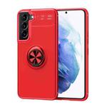 For Samaung Galaxy S22+ 5G Metal Ring Holder 360 Degree Rotating TPU Case(Red)