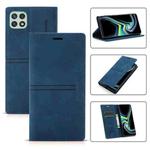 For Samsung Galaxy A22 5G Dream Magnetic Suction Business Horizontal Flip PU Leather Case with Holder & Card Slot & Wallet(Blue)