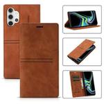 For Samsung Galaxy A52 5G / 4G Dream Magnetic Suction Business Horizontal Flip PU Leather Case with Holder & Card Slot & Wallet(Brown)