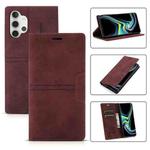 For Samsung Galaxy A72 5G / 4G Dream Magnetic Suction Business Horizontal Flip PU Leather Case with Holder & Card Slot & Wallet(Wine Red)