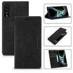 For Samsung Galaxy A70 Dream Magnetic Suction Business Horizontal Flip PU Leather Case with Holder & Card Slot & Wallet(Black)