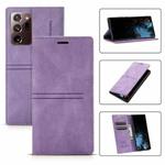 For Samsung Galaxy Note20 Dream Magnetic Suction Business Horizontal Flip PU Leather Case with Holder & Card Slot & Wallet(Purple)