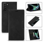 For Samsung Galaxy S21 5G Dream Magnetic Suction Business Horizontal Flip PU Leather Case with Holder & Card Slot & Wallet(Black)