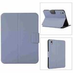 For iPad mini 6 Electric Pressed Texture Horizontal Flip Leather Tablet Case with Holder & Pen Slot(Lavender Gray)