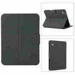 For iPad mini 6 Electric Pressed Texture Horizontal Flip Leather Tablet Case with Holder & Pen Slot(Black)