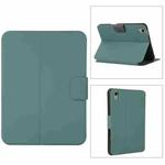 For iPad mini 6 Electric Pressed Texture Horizontal Flip Leather Tablet Case with Holder & Pen Slot(Pine Green)
