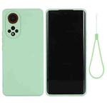 For Huawei Nova 9 Solid Color Liquid Silicone Dropproof Full Coverage Protective Case(Green)