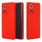 For Huawei Nova 9 Pro Solid Color Liquid Silicone Dropproof Full Coverage Protective Case(Red)