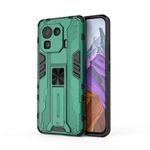 For Xiaomi Mi 11 Pro Supersonic PC + TPU Shock-proof Protective Case with Holder(Green)