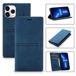 For iPhone 13 Pro Dream Magnetic Suction Business Horizontal Flip PU Leather Case with Holder & Card Slot & Wallet (Blue)