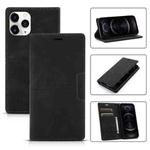 For iPhone 12 / 12 Pro Dream Magnetic Suction Business Horizontal Flip PU Leather Case with Holder & Card Slot & Wallet(Black)