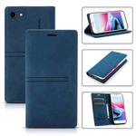 For iPhone SE 2022 / SE 2020 / 8 / 7 Dream Magnetic Suction Business Horizontal Flip PU Leather Case with Holder & Card Slot & Wallet(Blue)