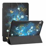 Silk Texture Colored Drawing Pattern Horizontal Flip Magnetic PU Leather Tablet Case with Three-folding Holder & Sleep / Wake-up Function For iPad mini 6(Diamond Butterfly)