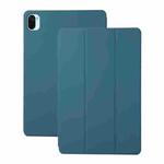 For Xiaomi Pad 5 / Pad 5 Pro Solid Color Magnetic Horizontal Flip Leather Case with Holder(Dark Green)