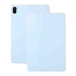 For Xiaomi Pad 5 / Pad 5 Pro Solid Color Magnetic Horizontal Flip Leather Case with Holder(Sky Blue)