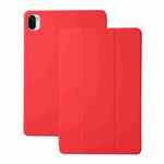 For Xiaomi Pad 5 / Pad 5 Pro Solid Color Magnetic Horizontal Flip Leather Case with Holder(Red)