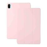 For Xiaomi Pad 5 / Pad 5 Pro Solid Color Magnetic Horizontal Flip Leather Case with Holder(Pink)