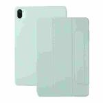 For Xiaomi Pad 5 / Pad 5 Pro Solid Color Magnetic Buckle Horizontal Flip Leather Case with Holder(Mint Green)