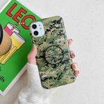 For iPhone 13 Shockproof IMD Camouflage TPU Protective Case with Holder(1)