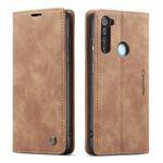 For Xiaomi Redmi Note 8 CaseMe-013 Multifunctional Horizontal Flip Leather Case with Card Slot & Holder & Wallet(Brown)