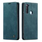 For Xiaomi Redmi Note 8 CaseMe-013 Multifunctional Horizontal Flip Leather Case with Card Slot & Holder & Wallet(Blue)