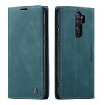 For Xiaomi Redmi Note 8 Pro CaseMe-013 Multifunctional Horizontal Flip Leather Case with Card Slot & Holder & Wallet(Blue)