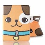 For iPad mini 6 Cartoon Pattern Horizontal Flip Leather Tablet Case with Card Slots & Holder & Wallet(Dog)