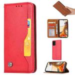 For Xiaomi Mi 11T / 11T Pro Knead Skin Texture Horizontal Flip Leather Case with Photo Frame & Holder & Card Slots & Wallet(Red)