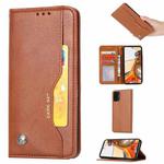 For Xiaomi Mi 11T / 11T Pro Knead Skin Texture Horizontal Flip Leather Case with Photo Frame & Holder & Card Slots & Wallet(Brown)