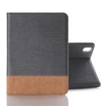 For iPad mini 6 Cross & Sheepskin Texture Horizontal Flip Leather Tablet Case with Holder & Card Slots & Wallet(Grey)