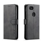 LC.IMEEKE For Google Pixel 3a Calf Texture Horizontal Flip Leather Case, with Holder & Card Slots & Wallet(Black)