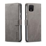 LC.IMEEKE For Goolge Pixel 4 / 4XL Calf Texture Horizontal Flip Leather Case, with Holder & Card Slots & Wallet(Grey)