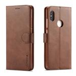 LC.IMEEKE For Xiaomi Redmi Note 5 Pro / Note5 Calf Texture Horizontal Flip Leather Case, with Holder & Card Slots & Wallet(Brown)