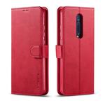 LC.IMEEKE For Xiaomi Redmi K20 / K20 Pro / 9T / 9T Pro Calf Texture Horizontal Flip Leather Case, with Holder & Card Slots & Wallet(Red)