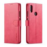 LC.IMEEKE For Xiaomi Redmi 7 Calf Texture Horizontal Flip Leather Case, with Holder & Card Slots & Wallet(Red)