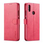 LC.IMEEKE For Xiaomi Redmi Note 7 Calf Texture Horizontal Flip Leather Case, with Holder & Card Slots & Wallet(Red)