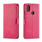 LC.IMEEKE For Xiaomi Mi 6X Calf Texture Horizontal Flip Leather Case, with Holder & Card Slots & Wallet(Red)