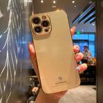 Electroplating Metal Frame Precise Hole TPU Protective Case For iPhone 11 Pro(Gold)