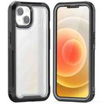 Colorful Border TPU + PC Full Coverage Protective Case For iPhone 13(Grey)